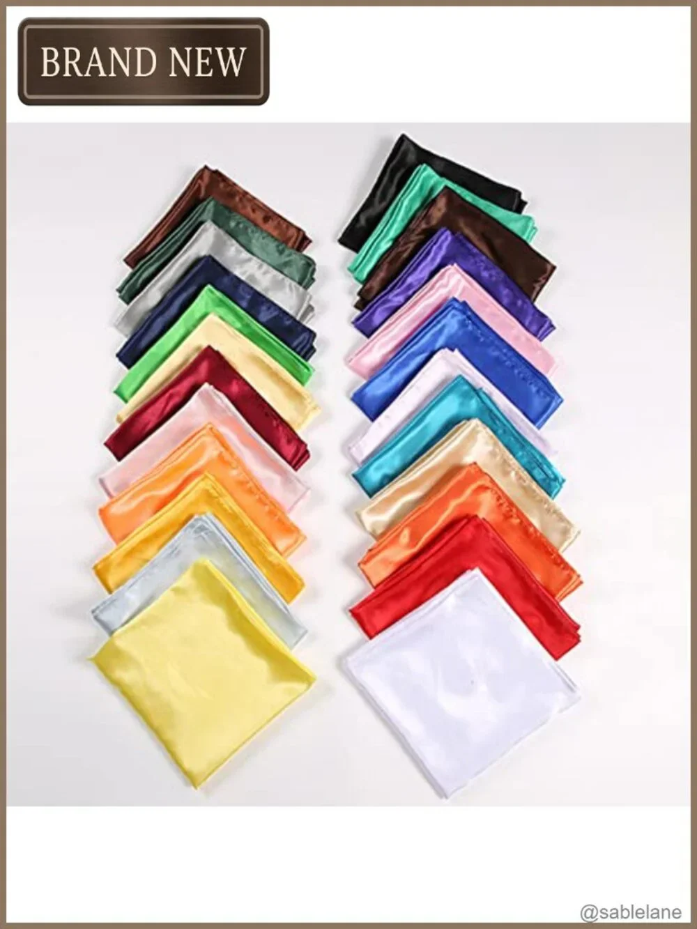 Satin Head Scarf Large Square Scarf Silk Feeling Hair Wrapping Scarf for Women